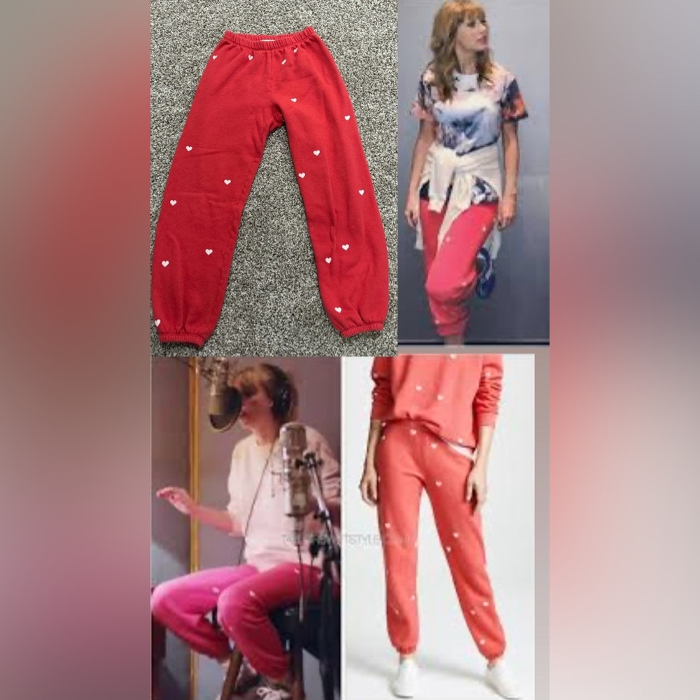 Taylor Swift Miss Americana Wildfox Lovestruck Sweatpants